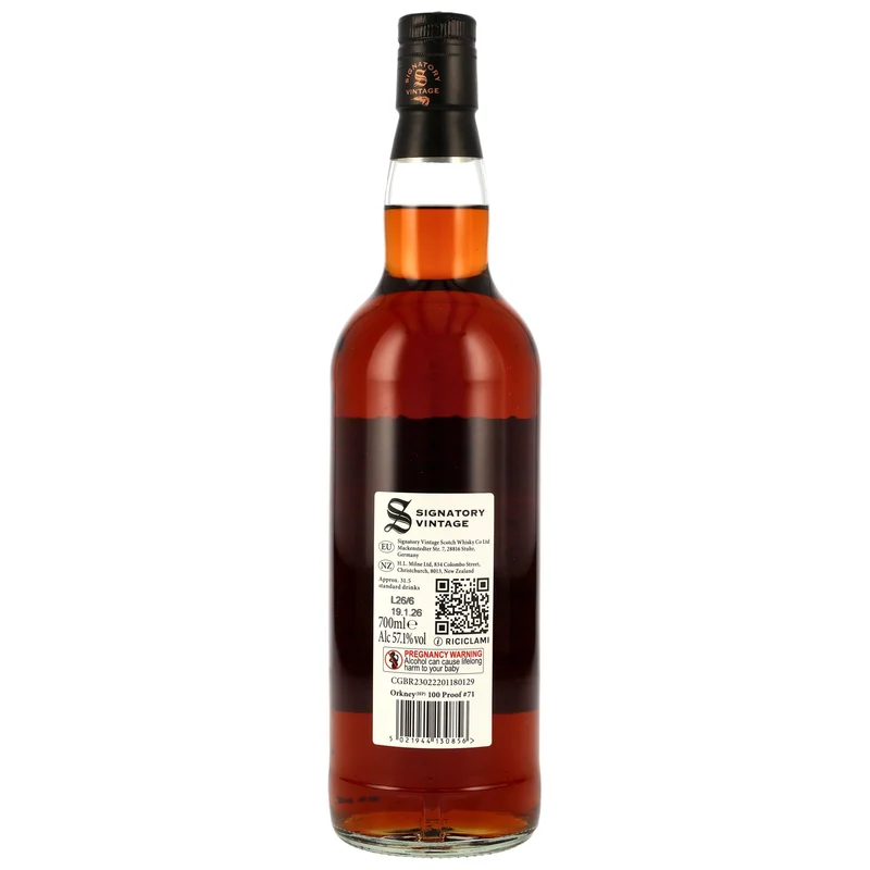 Orkney 14 Jahre 2011/2026 Signatory Vintage 100 Proof Edition #71 57,1% 0,7l