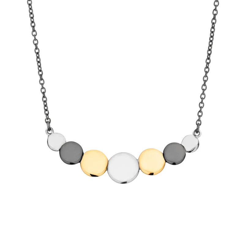 STEPS NECKLACE SL/GP/BL