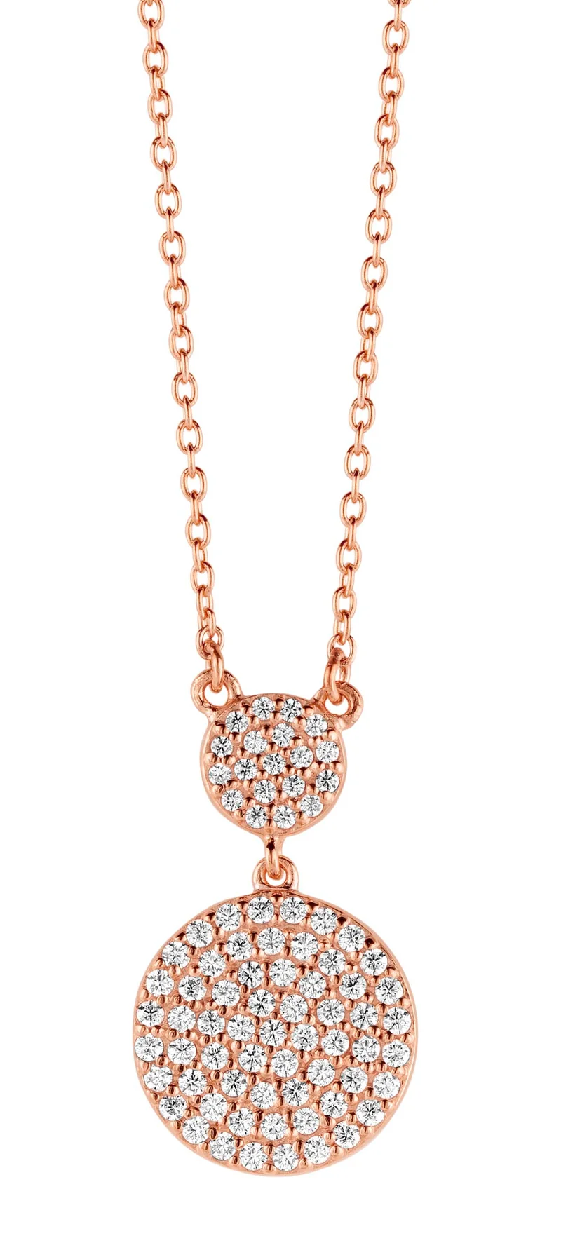 FUSION NECKLACE RG CZ