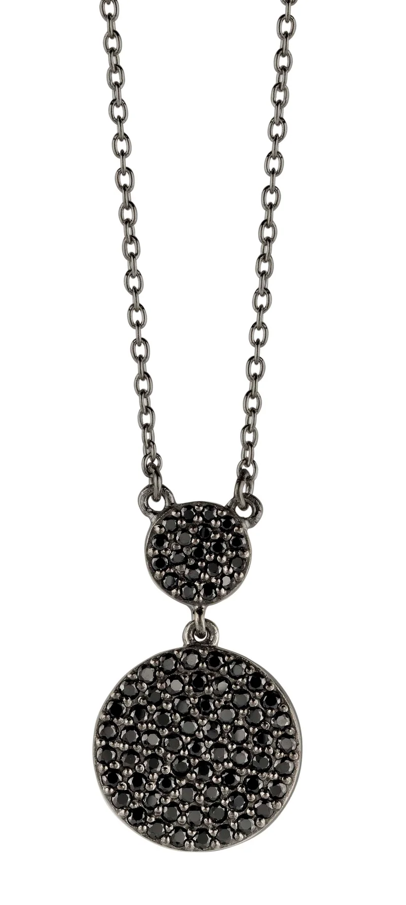 FUSION NECKLACE BL CZ