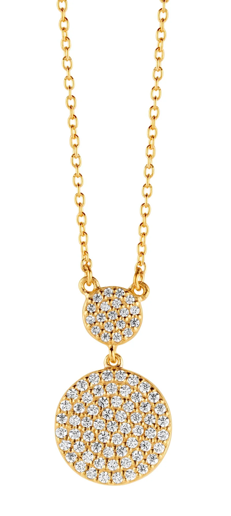 FUSION NECKLACE GP CZ