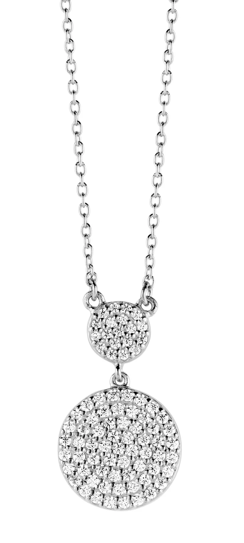 FUSION NECKLACE SL CZ