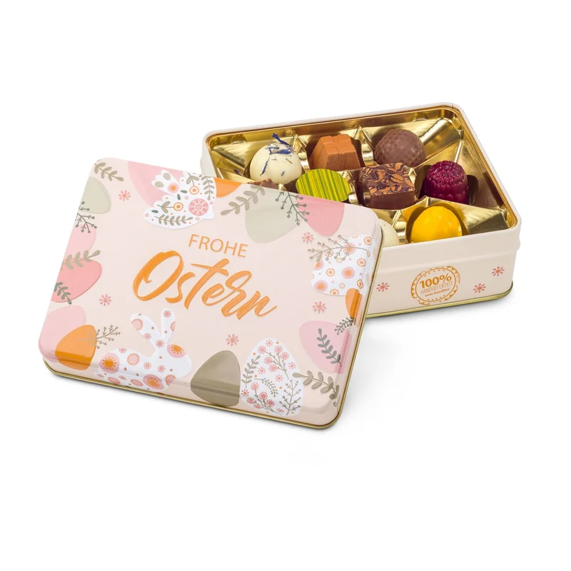 Frohe Ostern - Pralinendose mit 125 g – Geschenkset