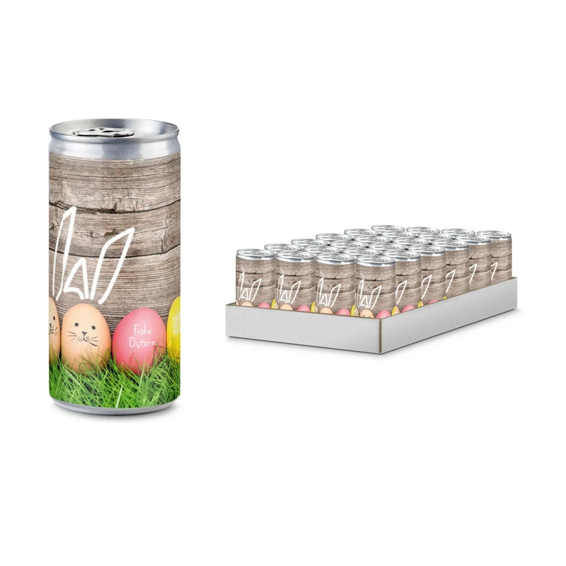 HasenSecco - 24 x Promo Secco 0,2 l, Slimlinedose – Geschenkset