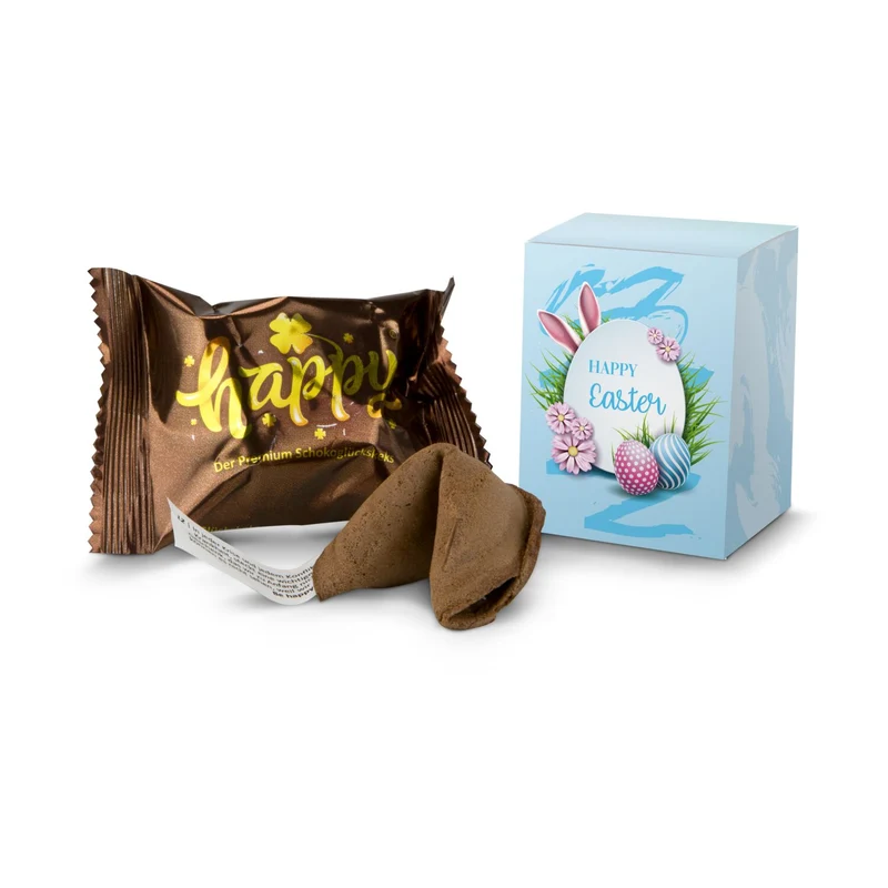 Frohe Ostern Glückskeks Schokolade – Geschenkset