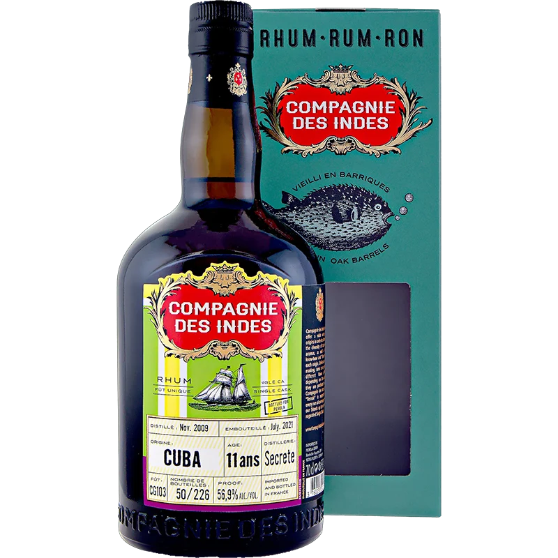 Rum CUBA Compagnie des Indes 11 Years Old Single Cask Limited Edition