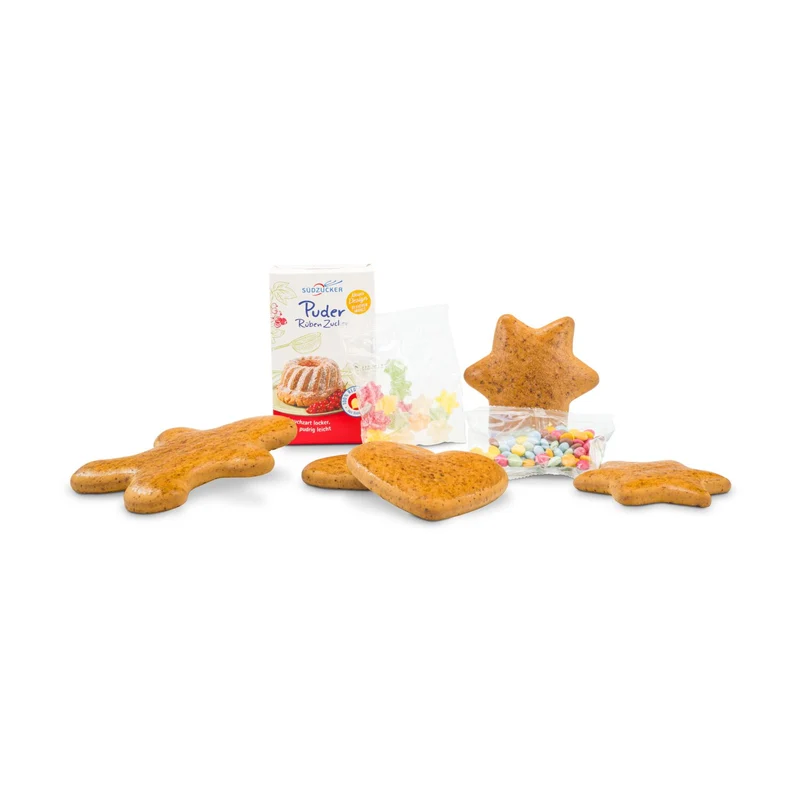 Kreativset Lebkuchenfiguren, Dekorier-Set mit 5 Figuren – Geschenkset
