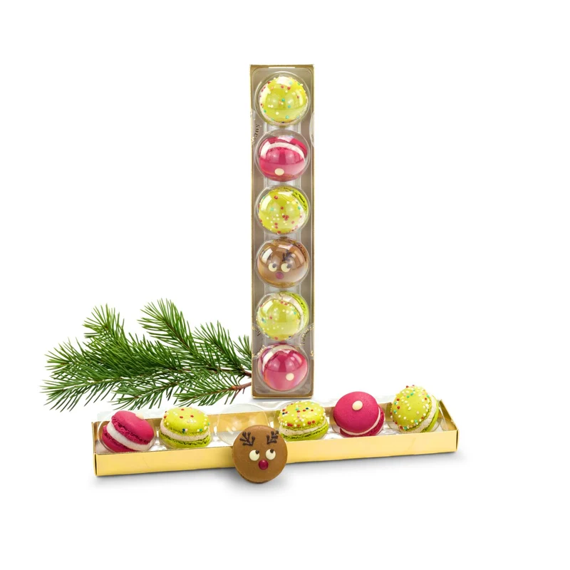 Weihnachts-Macarons – Geschenkset