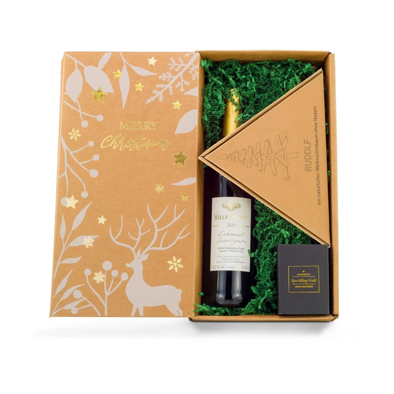 Wein-Nachts-Baum – Geschenkset