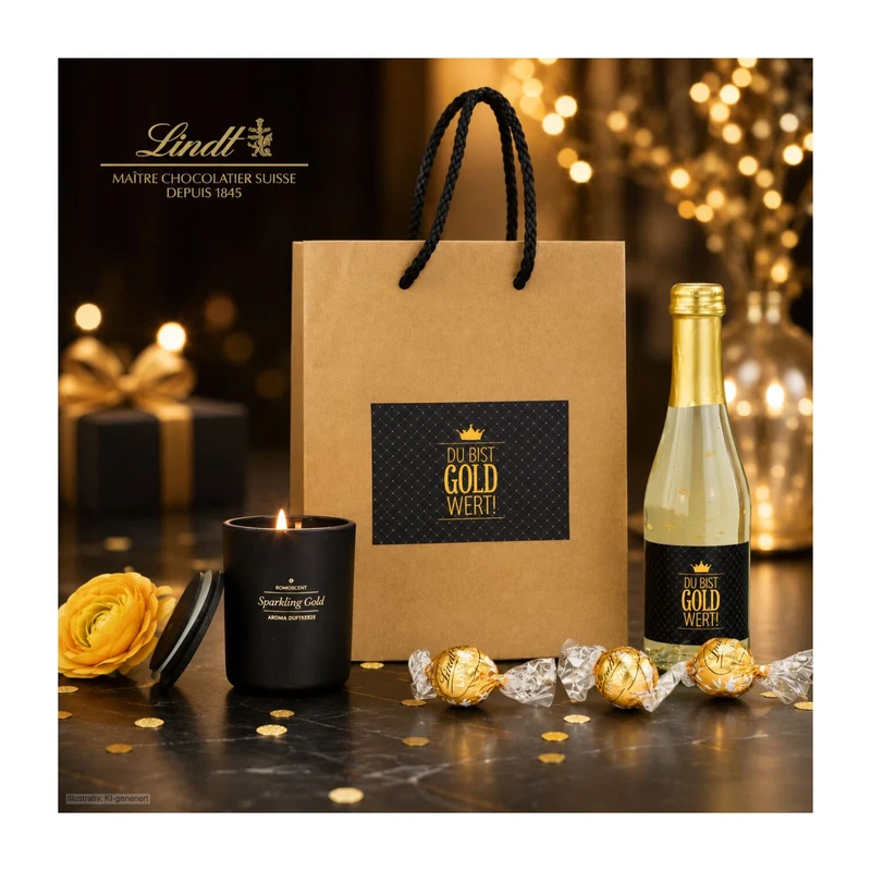 Du bist Gold wert Tüte – Geschenkset