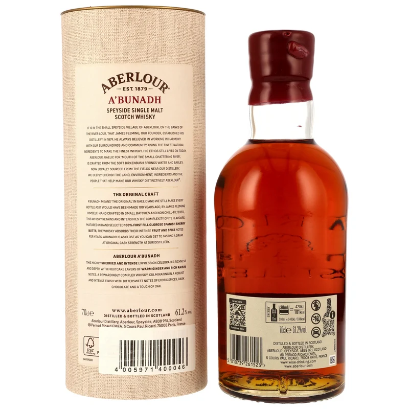 Aberlour A'Bunadh Cask Strength Batch #84 61,2% 0,7l