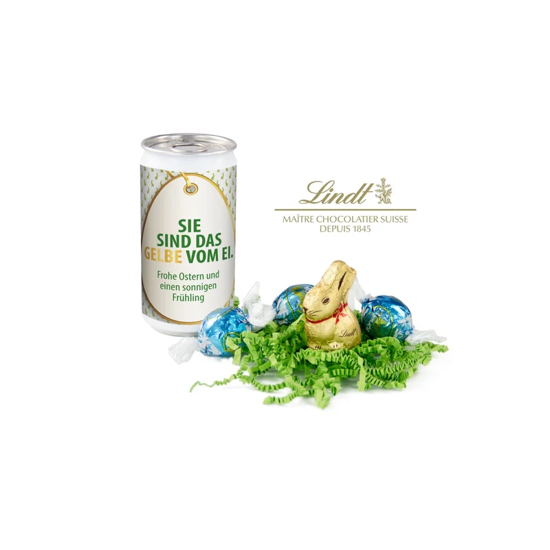 Lindt-Oster-Überraschung – Das Nest in der Dose als Geschenk