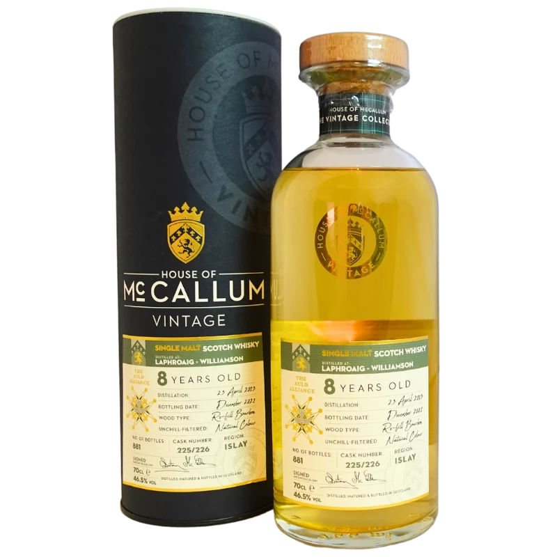 Single Malt Scotch Whisky Laphroaig Williamson 8 Jahre alt