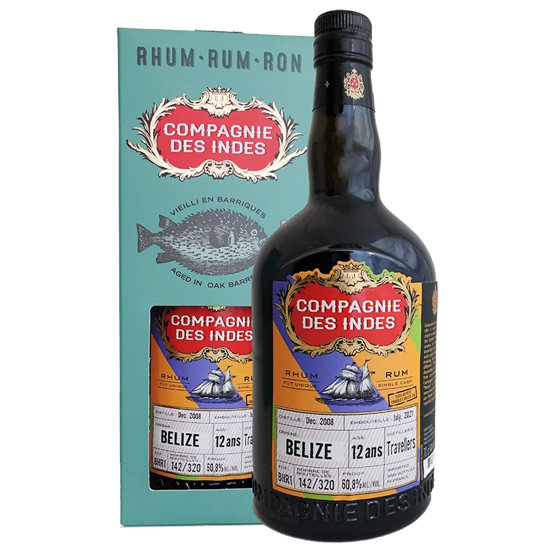 Rum BELIZE Compagnie des Indes Caraibes Travellers 12 Jahre alt Einzelfass