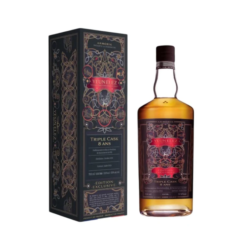 Armorik 8 Jahre 2016/2025 Yeun Elez Triple Cask Small Batch 57,8% 0,7l