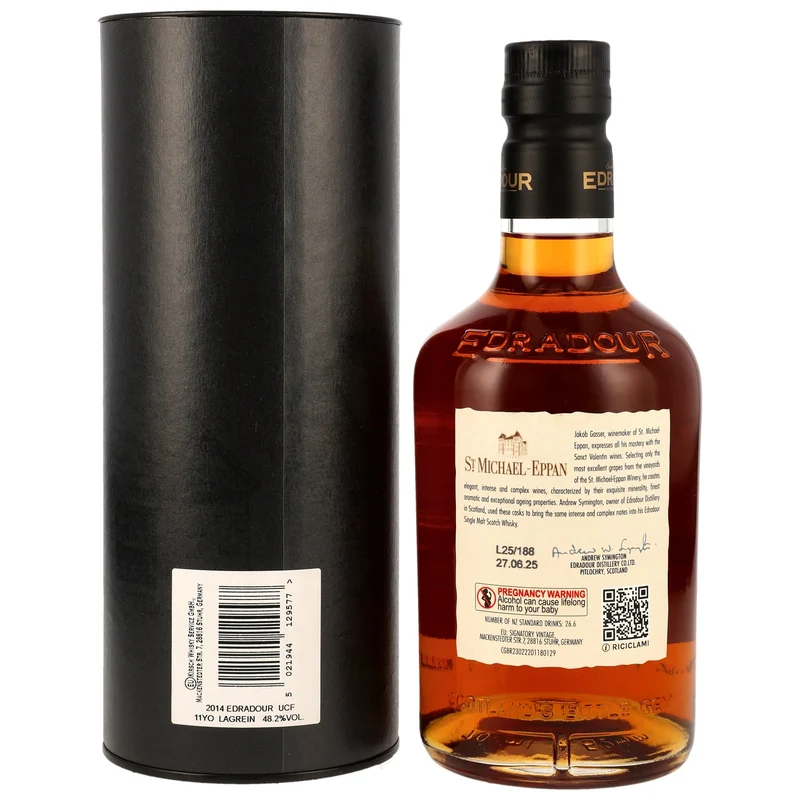 Edradour 11 Jahre 2014/2025 1st Fill Lagrein Casks 48,2% 0,7l