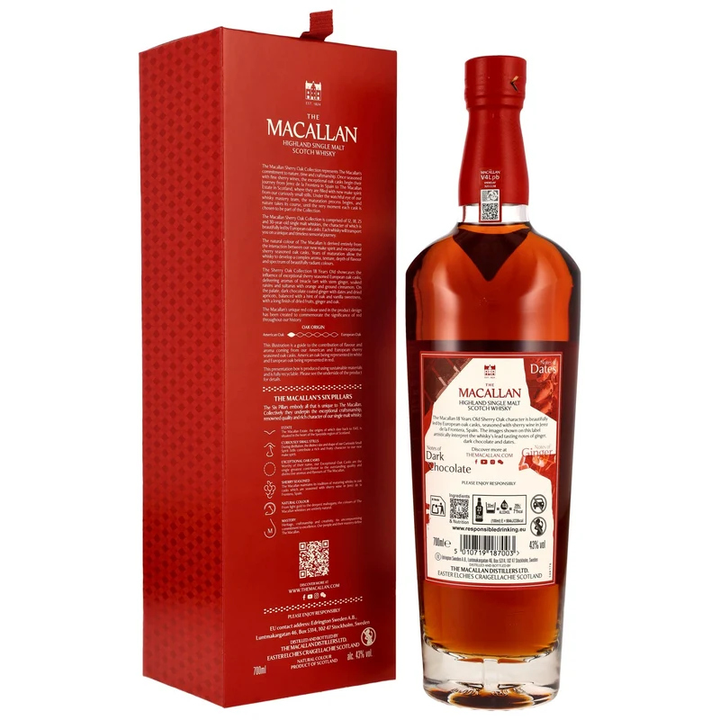 Macallan 18 Jahre Sherry Oak Collection 2025 Edition 43% 0,7l