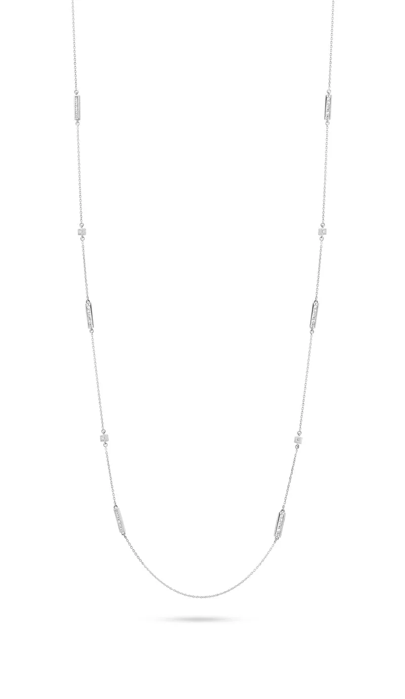 BLOCK NECKLACE SL CZ