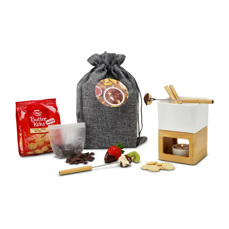 Schokofondue im Beutel – Geschenkset
