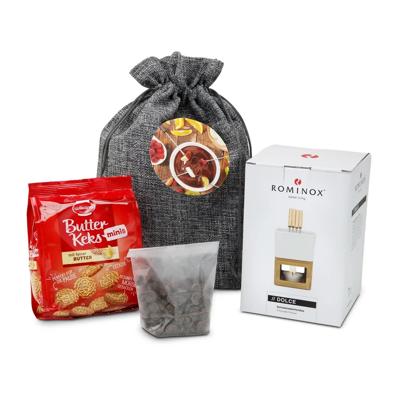Schokofondue im Beutel – Geschenkset