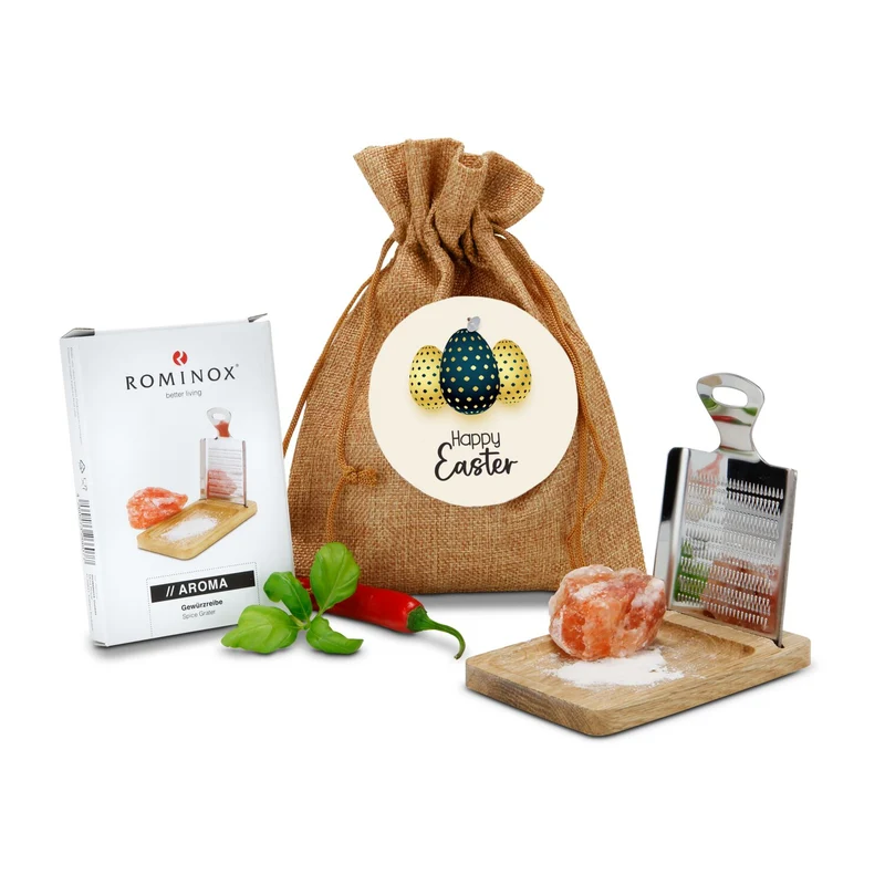 Kleine Salzreibe Frohe Ostern – Geschenkset