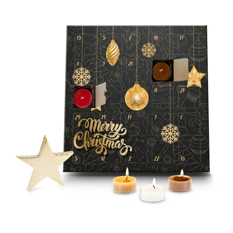 Duftkerzen Adventskalender Merry Christmas – Geschenkset