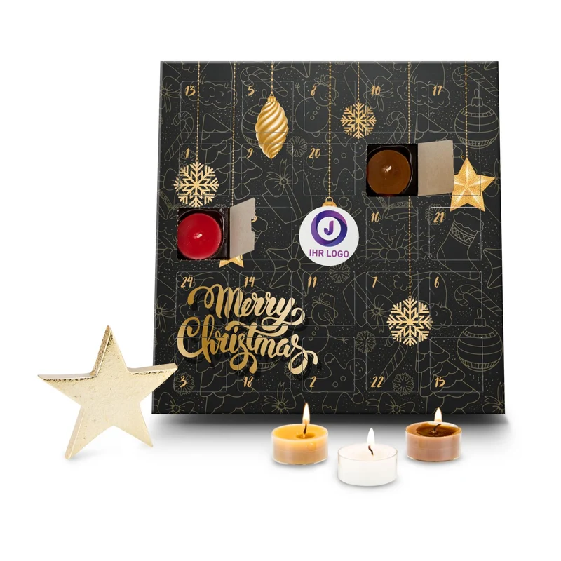 Duftkerzen Adventskalender Merry Christmas – Geschenkset
