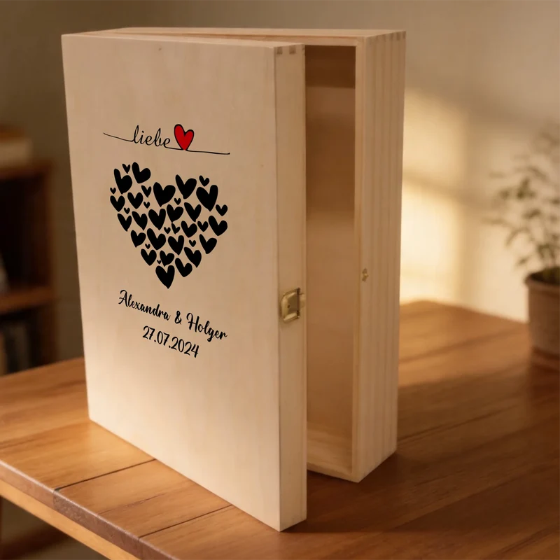 Sekt Geschenkset personalisiert mit deinen Namen und Hochzeitsdatum