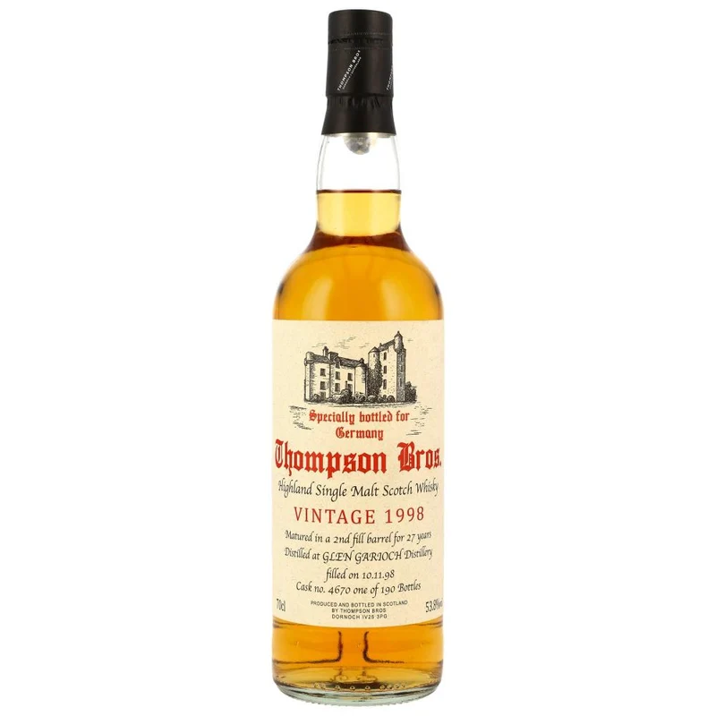 Glen Garioch Vintage 1998 27 Jahre Thompson Bros. 53,8% 0,7l