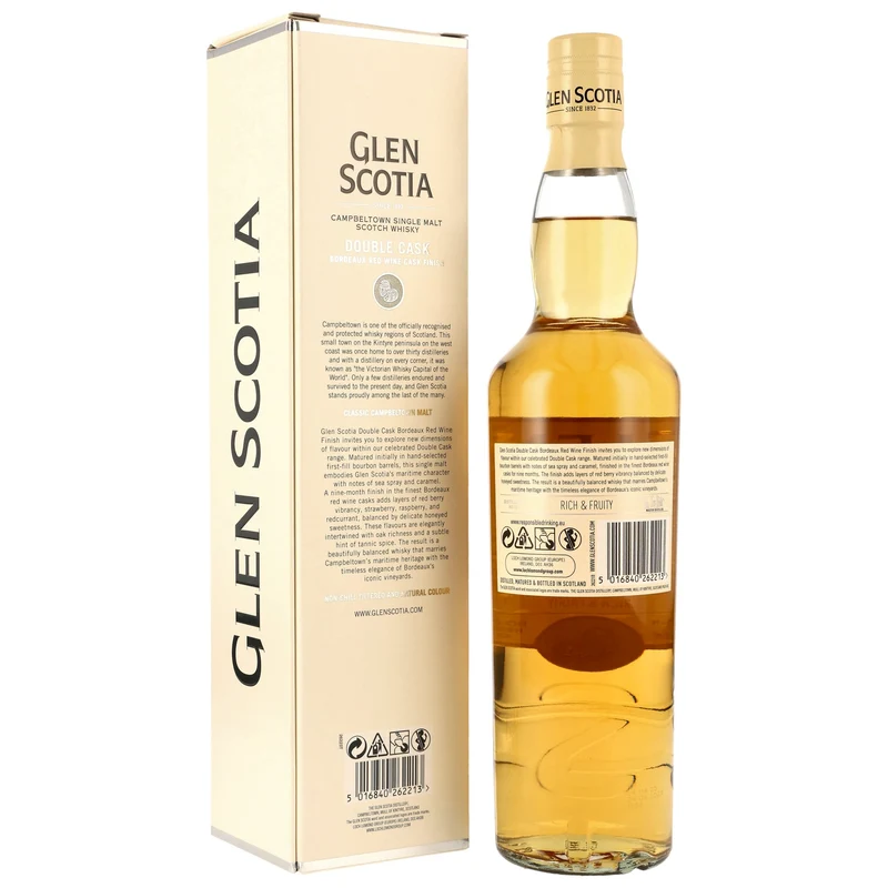 Glen Scotia Double Cask Bordeaux Red Wine Cask Finish 46% 0,7l