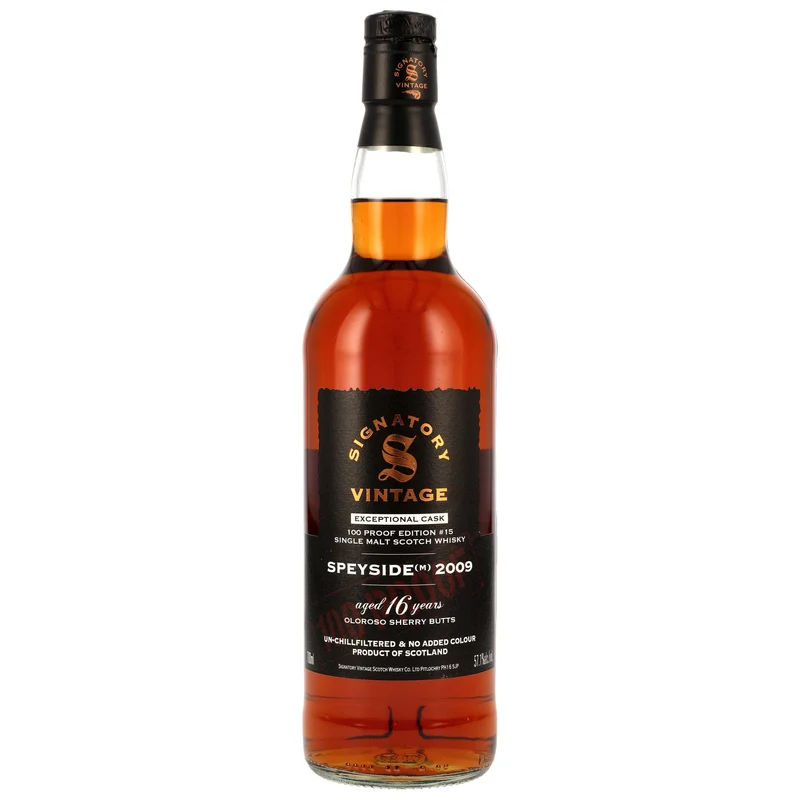Speyside (M) 16 Jahre 100 Proof Exceptional Cask Edition #15 Signatory Vintage 57,1% 0,7l