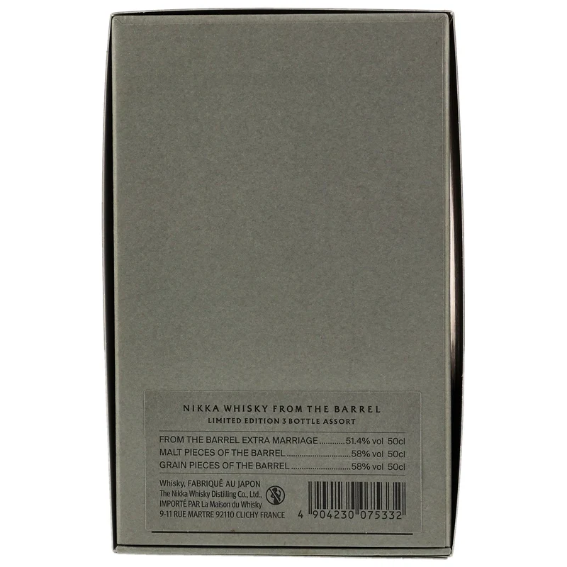 Nikka from the Barrel Limited Edition 3 Bottle Assort (Extra Marriage/Malt Pieces/Grain Pieces) ~55,8% 3 x 0,5l