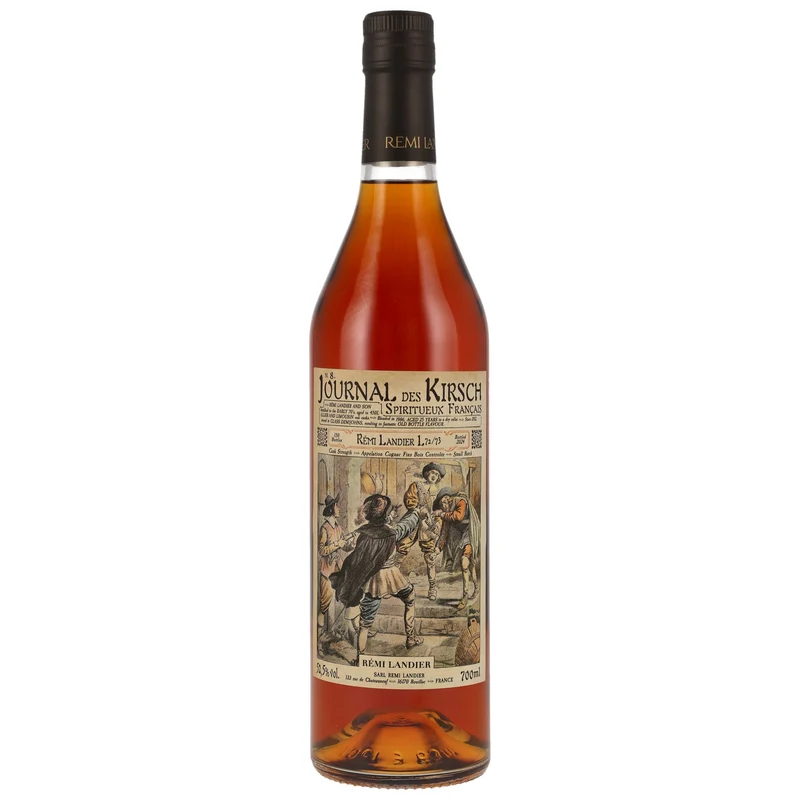 Remi Landier Cognac - Tres Vieux Fins Bois L72-73 - Journal des Kirsch 52,5% 0,7l