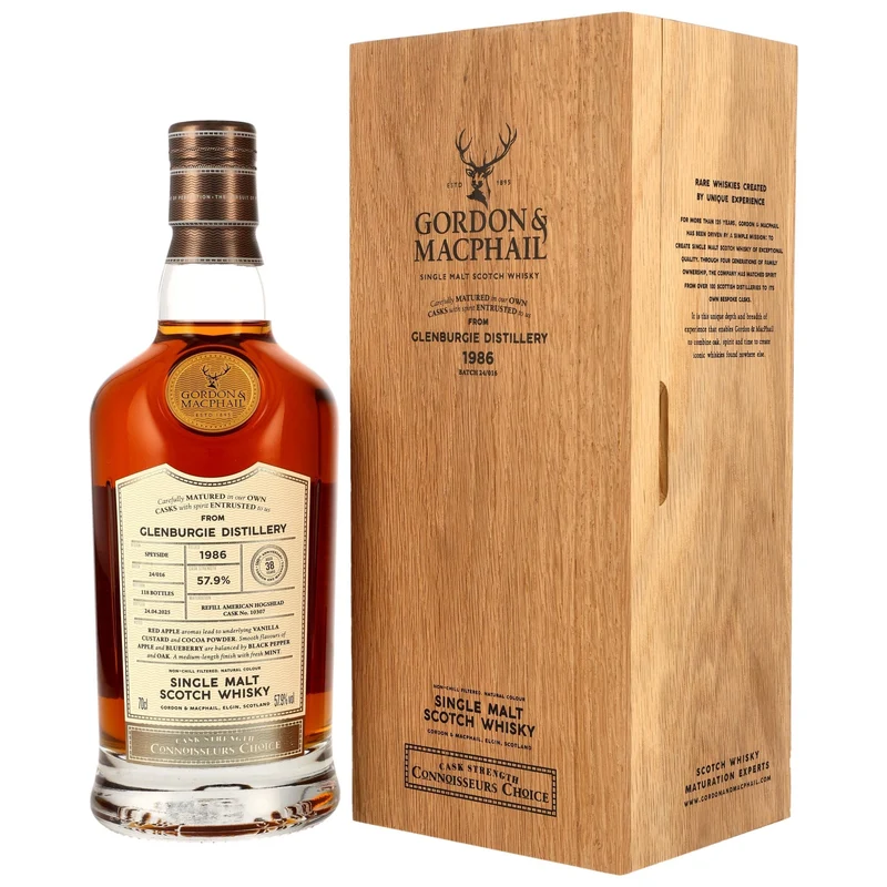 Glenburgie 1986/2025 38 Jahre #10307 G&M Connoisseurs Choice 57,9% vol. 700ml