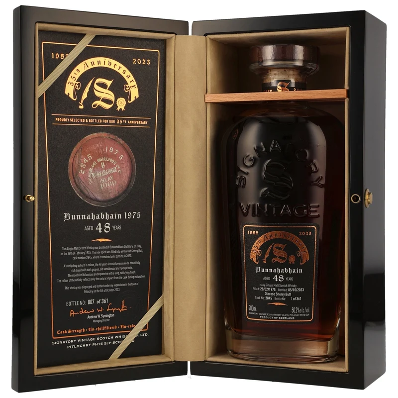 Bunnahabhain 1975/2023 48 Jahre #2845 Signatory 35th Anniversary 50,2% vol. 700ml