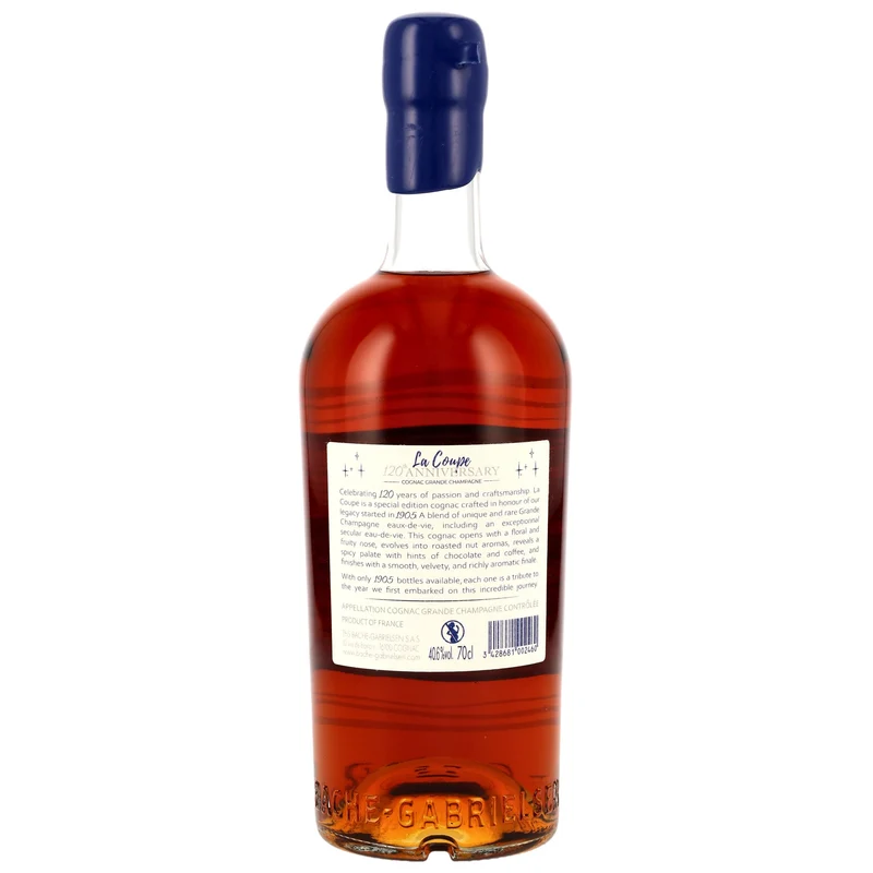 Bache-Gabrielsen La Coupe 120th Anniversary Grande Champagne 40,6% 0,7l