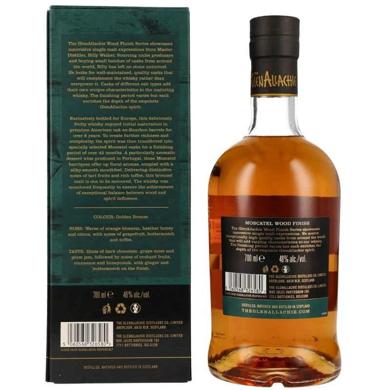 Glenallachie 12 Jahre Moscatel Wood Finish 48% 0,7l