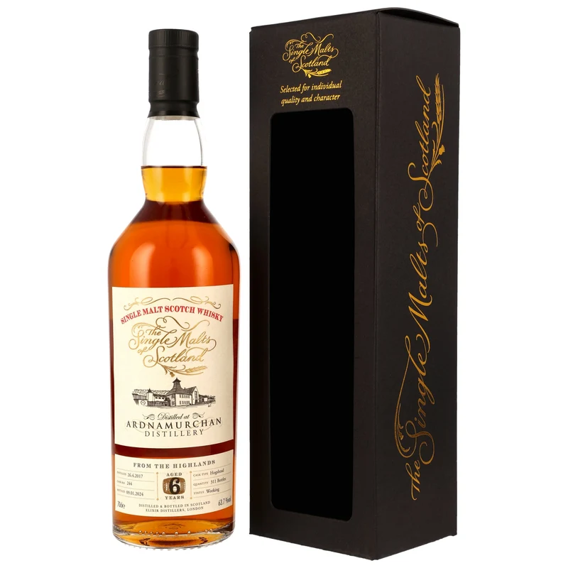 Ardnamurchan 6 Jahre 2017/2024 Hogshead #244 SMoS 63,7% 0,7l