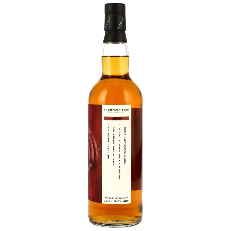 Royal Brackla 10 Jahre 2014/2025 Thompson Bros. 54,1% 0,7l