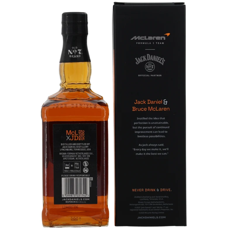 Jack Daniel's Old No. 7 x McLaren Limited 2025 Edition 43% 0,7l