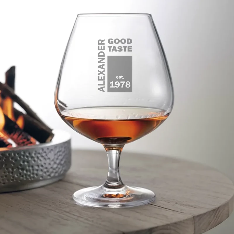 Cognacschwenker/ Weinbrandglas mit Name graviert