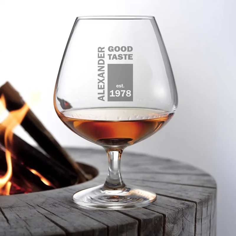Cognacschwenker/ Weinbrandglas mit Name graviert