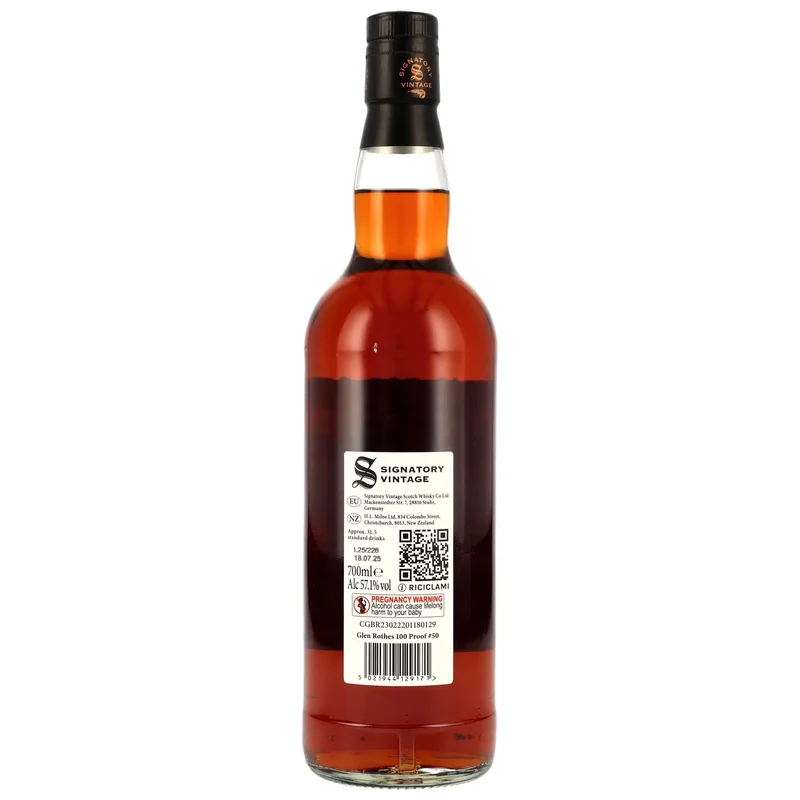 Glenrothes 100 Proof Edition #50 10 Jahre 2015/2025