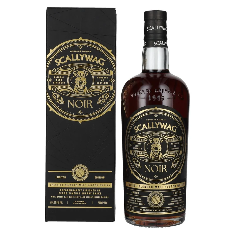 Douglas Laing SCALLYWAG Noir Edition PX Sherry Cask Speyside Blended Malt 52,8% Vol. 0,7l in Geschenkbox