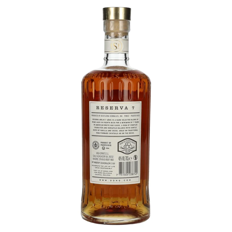 Don Q RESERVA Añejo 7 Años Puerto Rican Rum 40% Vol. 0,7l