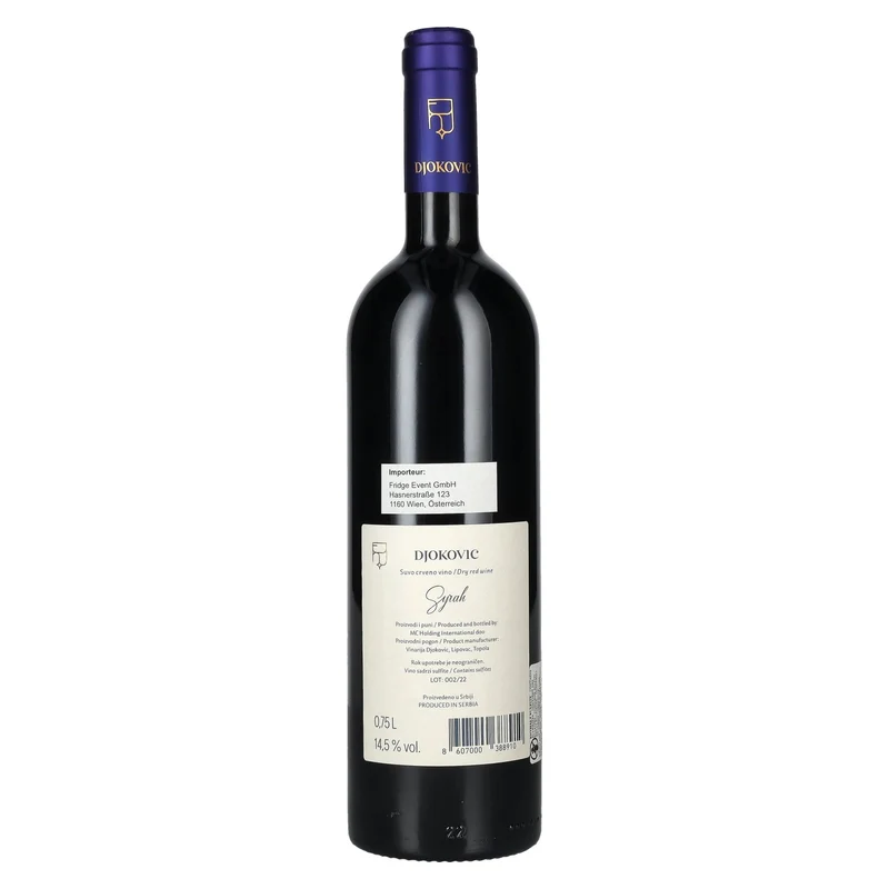 Djokovic Syrah 14,5% Vol. 0,75l