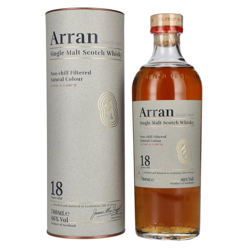 Arran 18 Years Old Single Malt 46% Vol. 0,7l in Geschenkbox