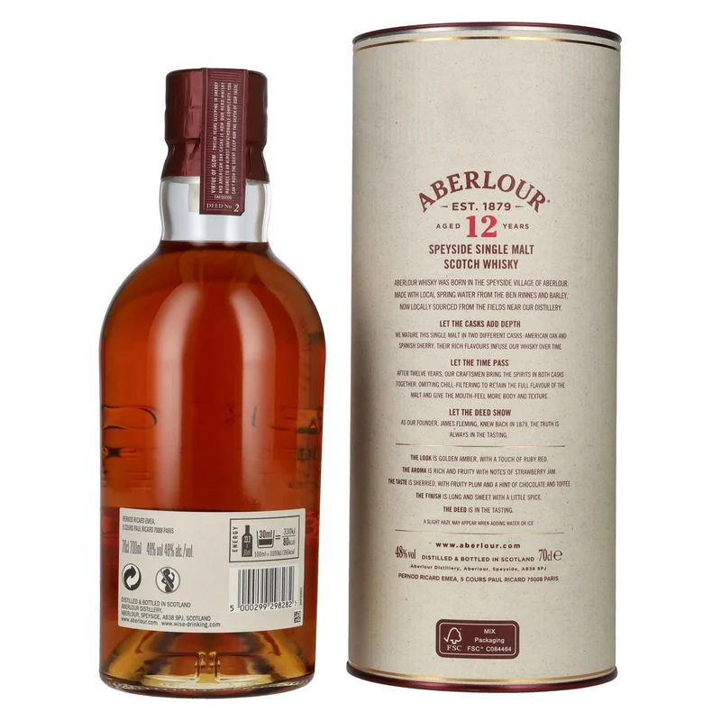 Aberlour 12 Years Old Highland Single Malt 48% Vol. 0,7l in Geschenkbox