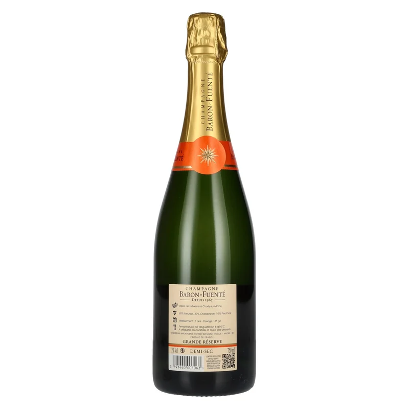 Baron-Fuenté GRANDE RÉSERVE Champagne Demi-Sec 12% Vol. 0,75l