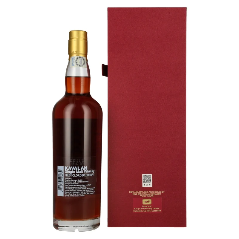 Kavalan SOLIST Single Malt Whisky Oloroso Sherry Cask 57,1% Vol. 0,7l in Geschenkbox